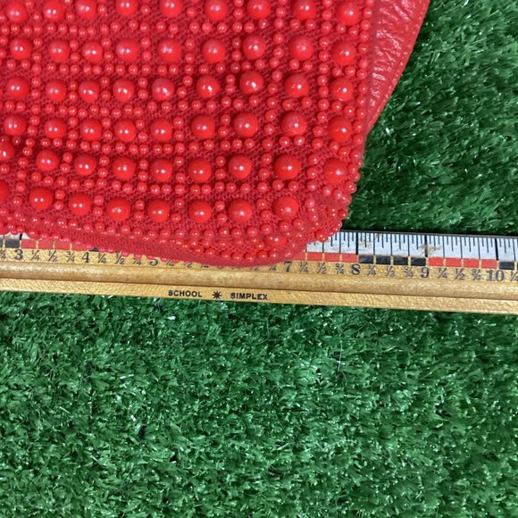 Vintage Cherry Red Candy Dot Handbag - Picture 9 of 11